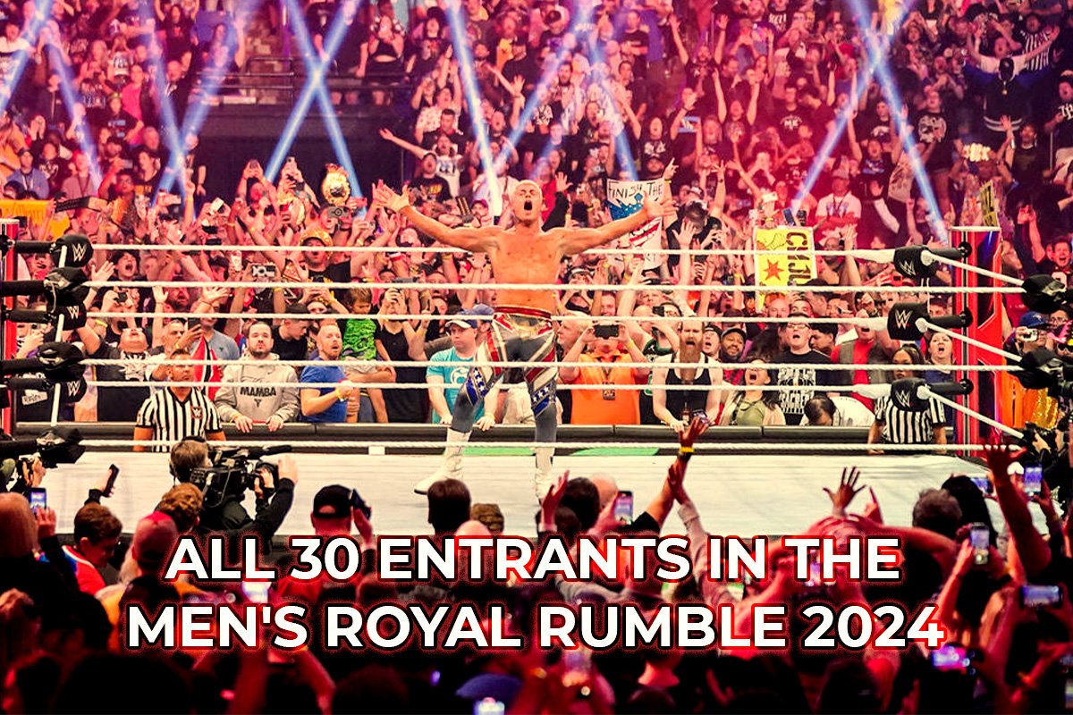 All 30 Entrants in the Men's Royal Rumble 2024 Batring